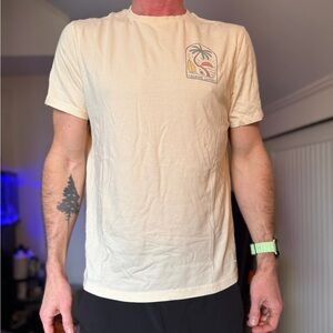 Marine Layer Light Yellow Graphic Tee